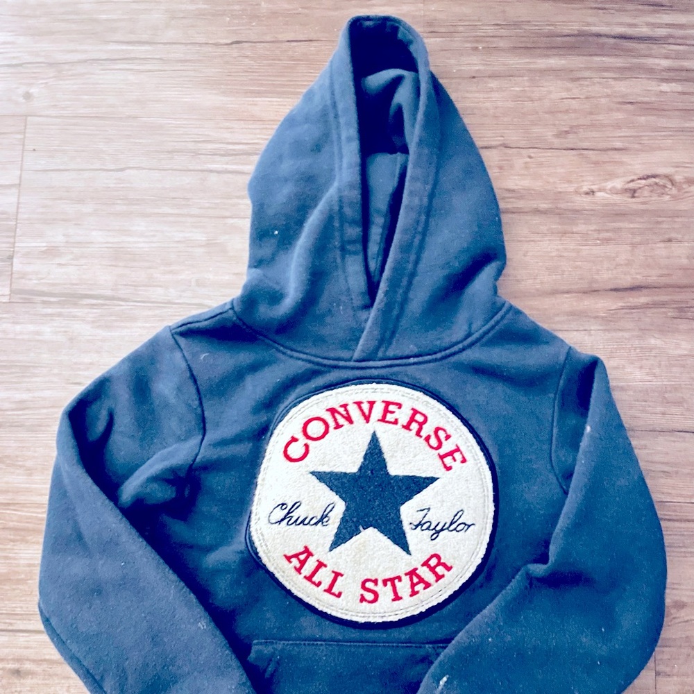 Toddler size 4 unisex blue hoodie used no tags